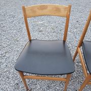 4 chaises scandinave en hêtre des années 60