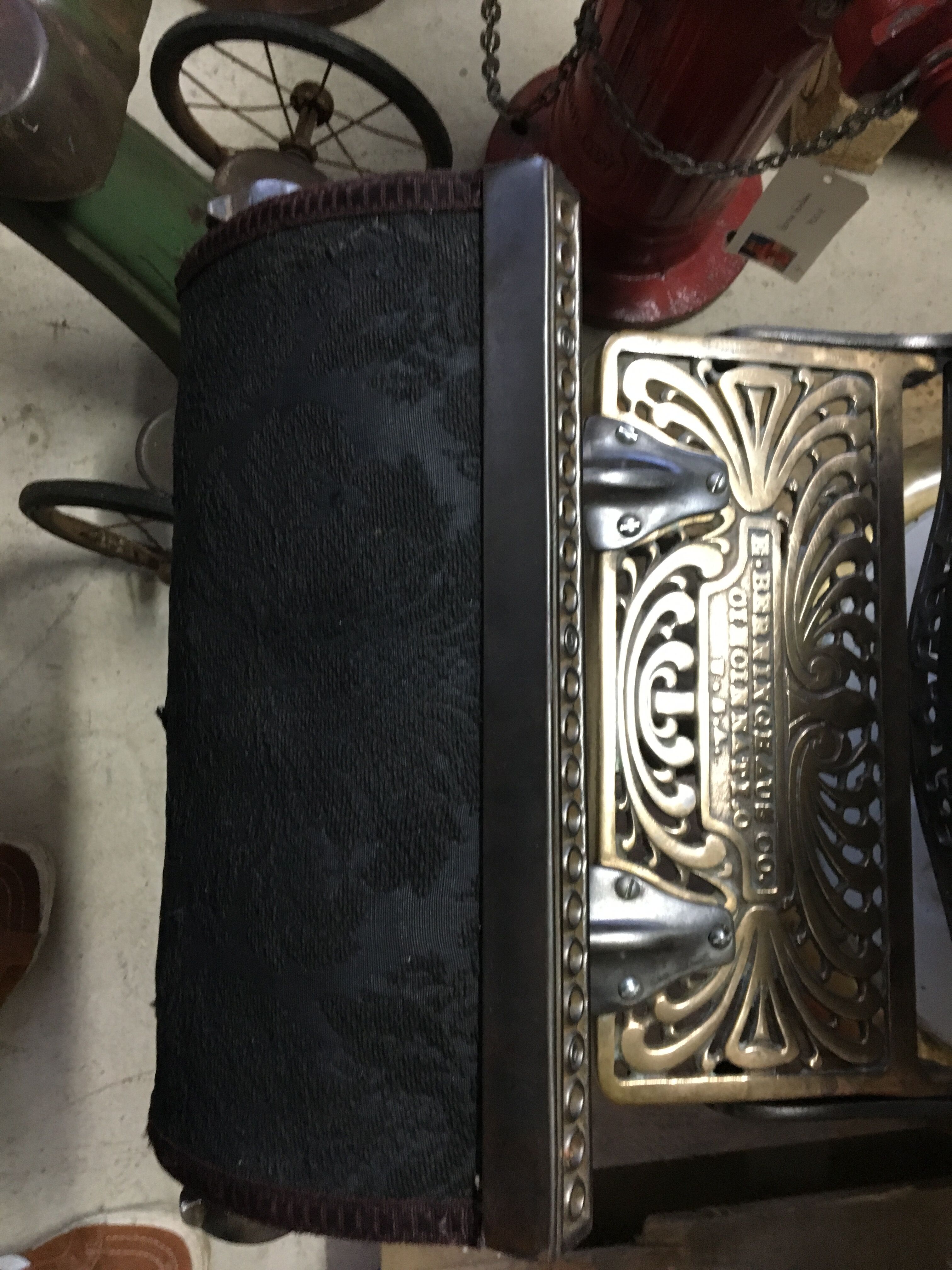 Vintage 1920 Berninghaus Barber Armhair