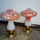 A set of ‘Vintage Mushrooms’ table lamps
