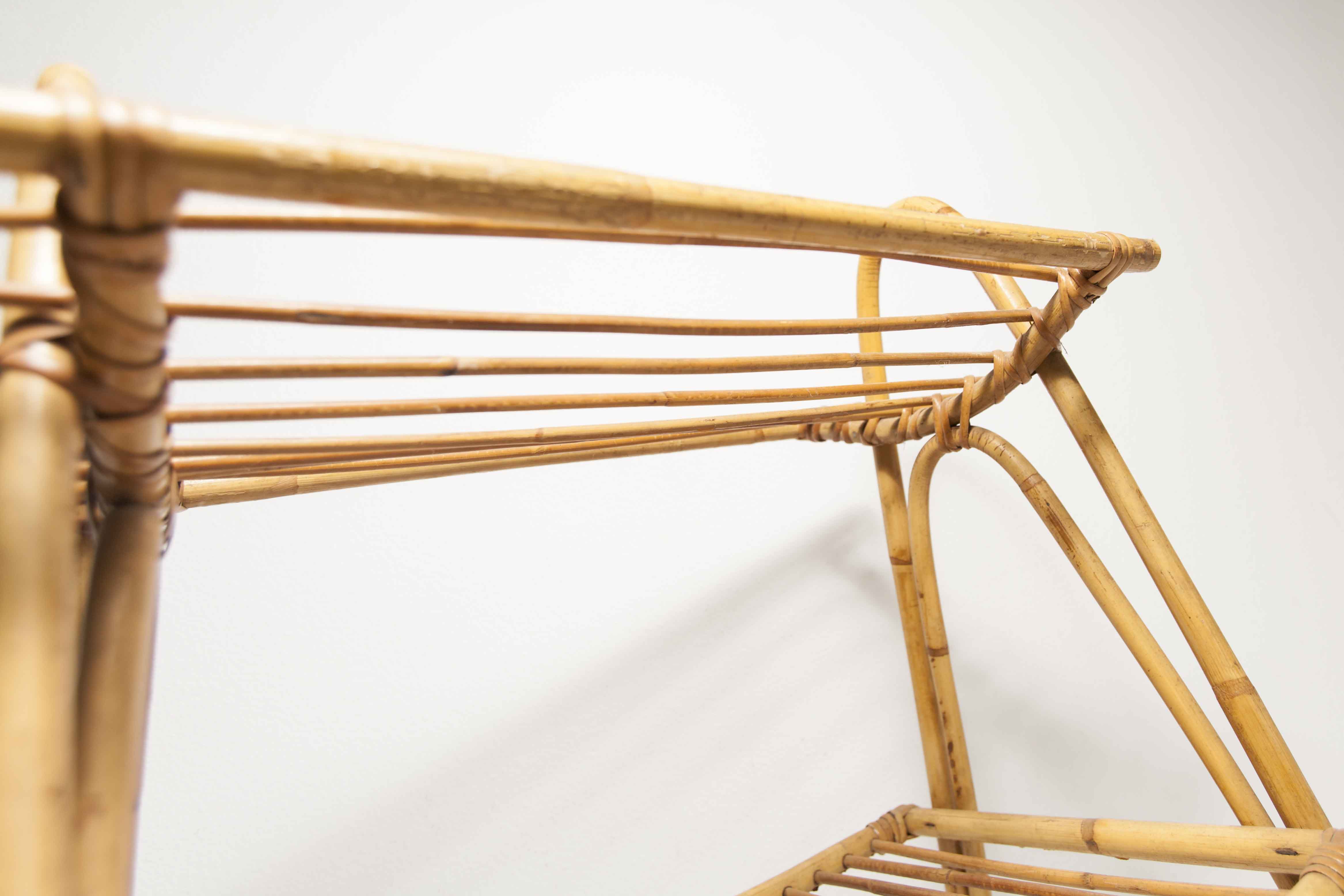 Bamboo magazine holder 1960