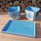 Asian set of platter and ten ramekins