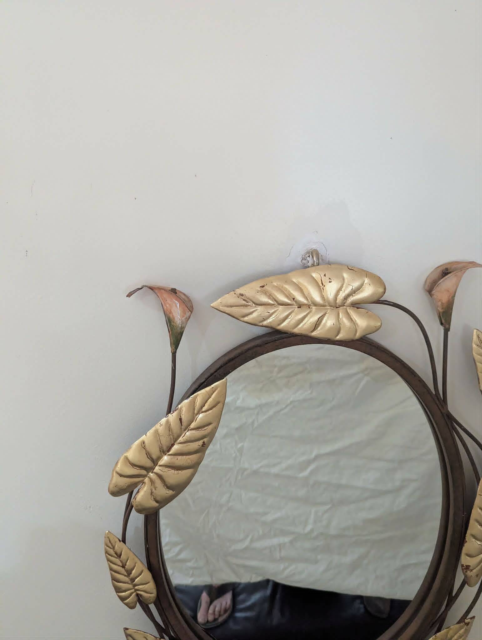 Oval mirror Hollywood Regency 60s/70s