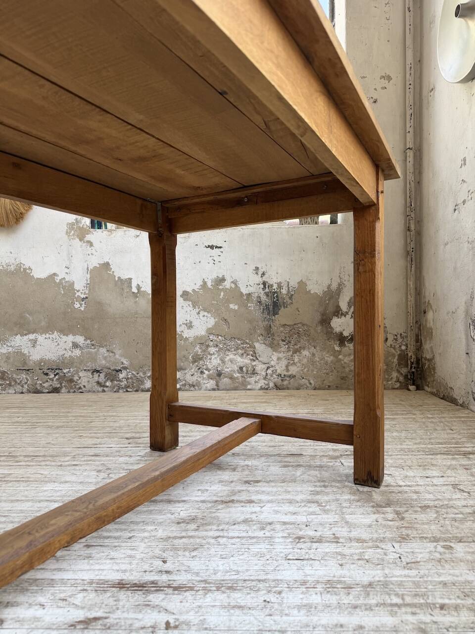 Table de ferme chêne doré 160cm