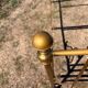 Antique brass bed with bars – Napoleon III style