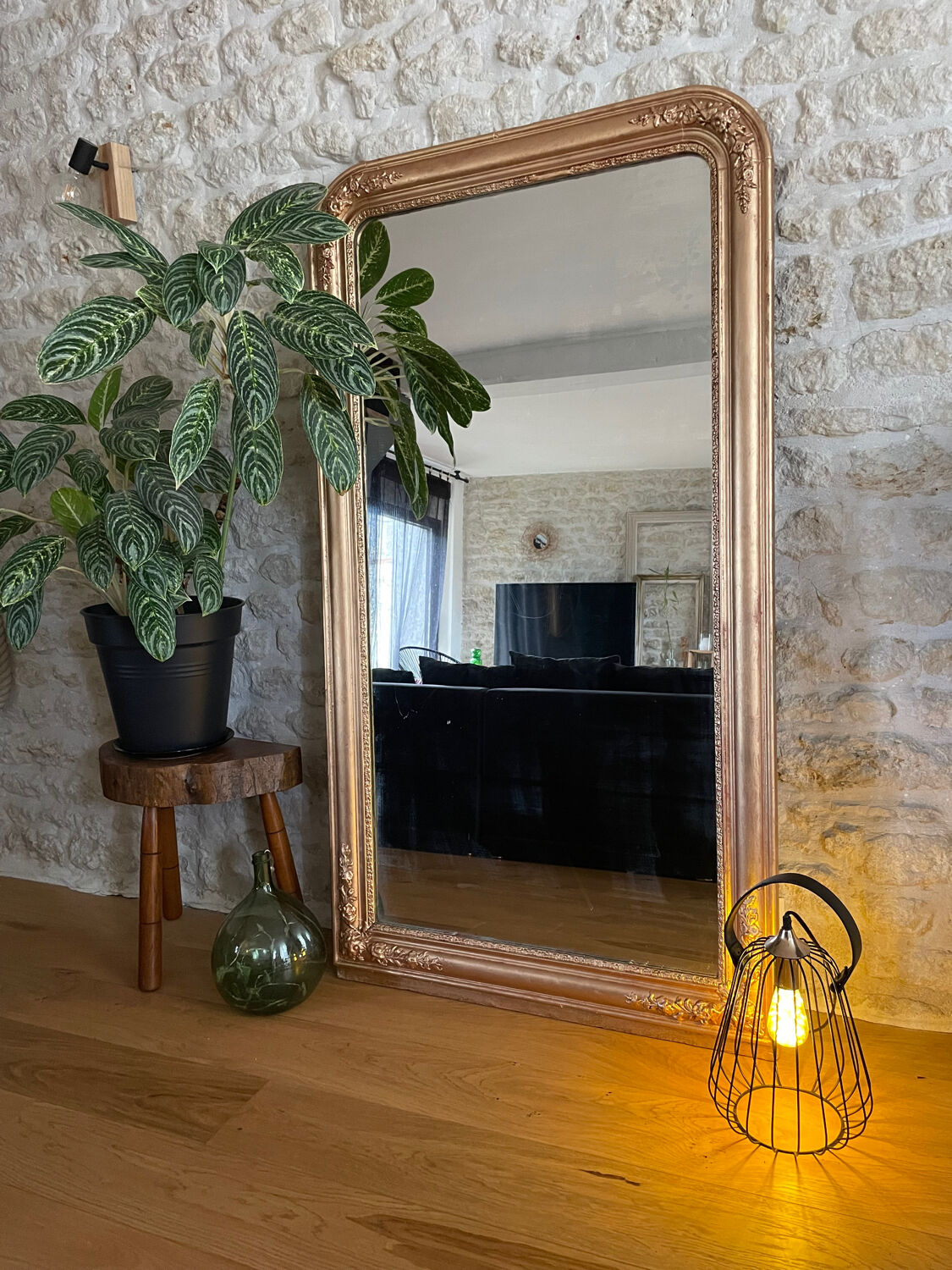 Antique Louis Philippe mercury mirror