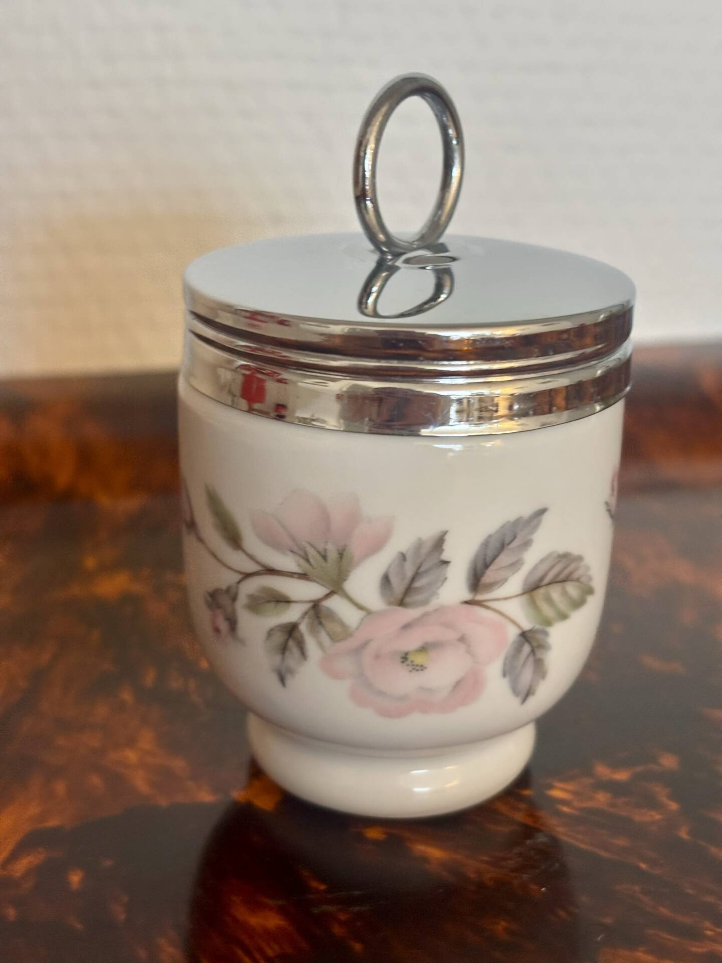 Set of two egg coddlers porcelain Royal Worcester