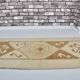 White Tribal Oushak Turkish Runner sku 2071