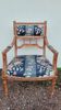 Antique Louis Xvi style armchair 1900s Fleuris fabrics