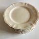 Set of 10 plates ivory of sarreguemines with godrons