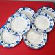 Lot of six flat plates from Digoin Sarreguemines
