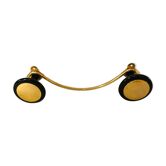 Gold and black metal coatrack 1960