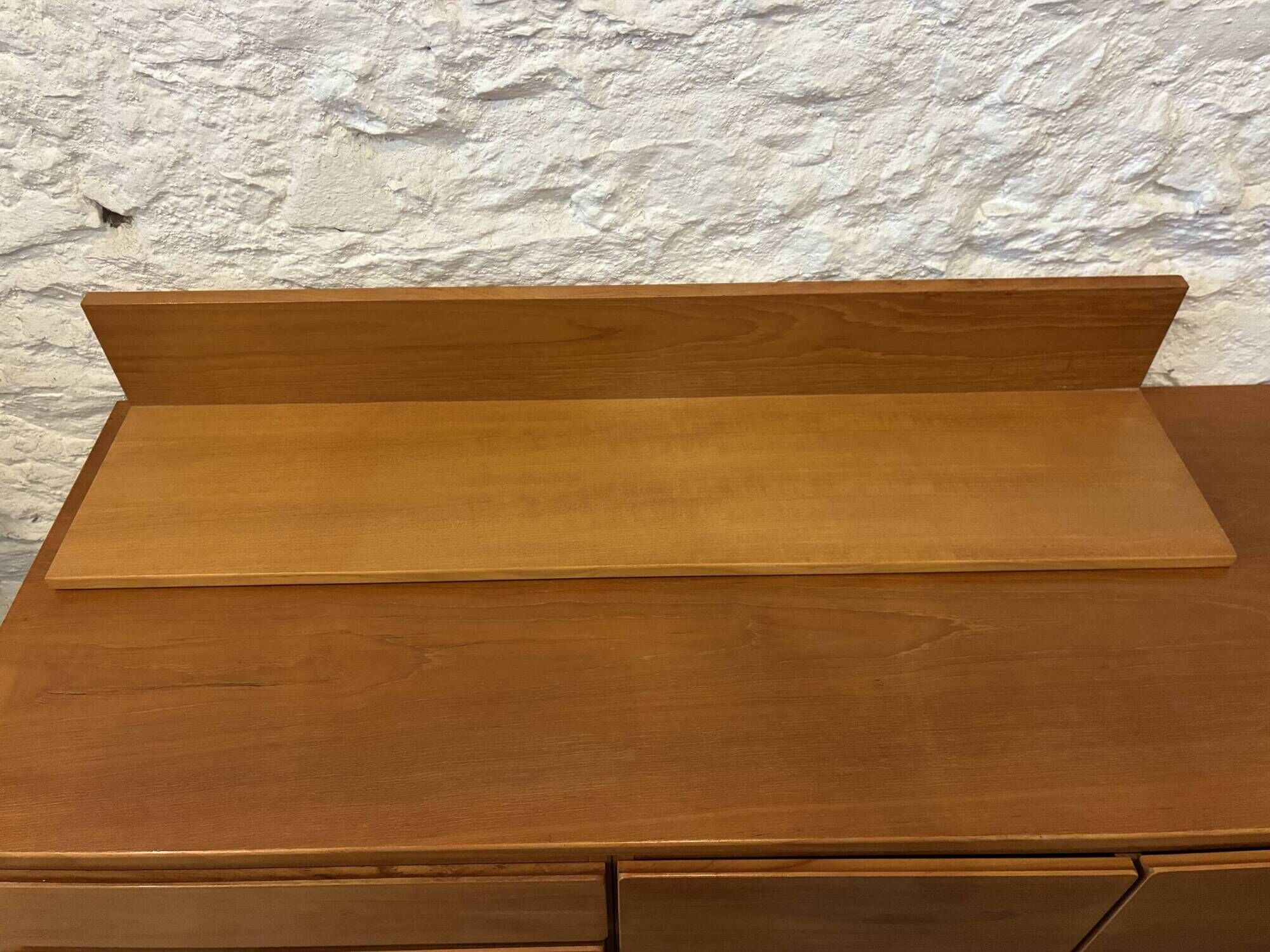 Teak wall shelf - L 112 cm