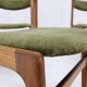 1960s Set of Six Danish Teak Dining Chairs , Restored