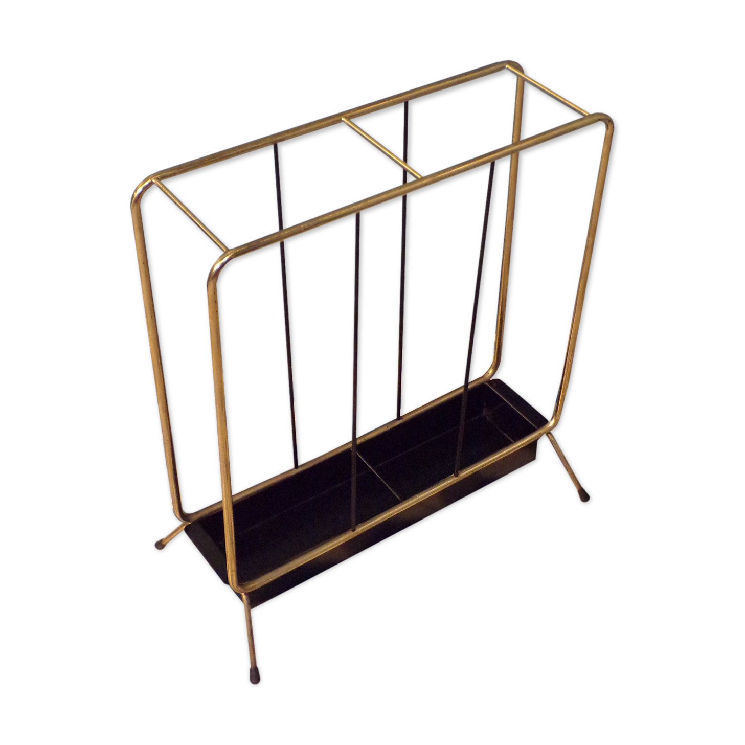 Vintage metal umbrella stand 1960