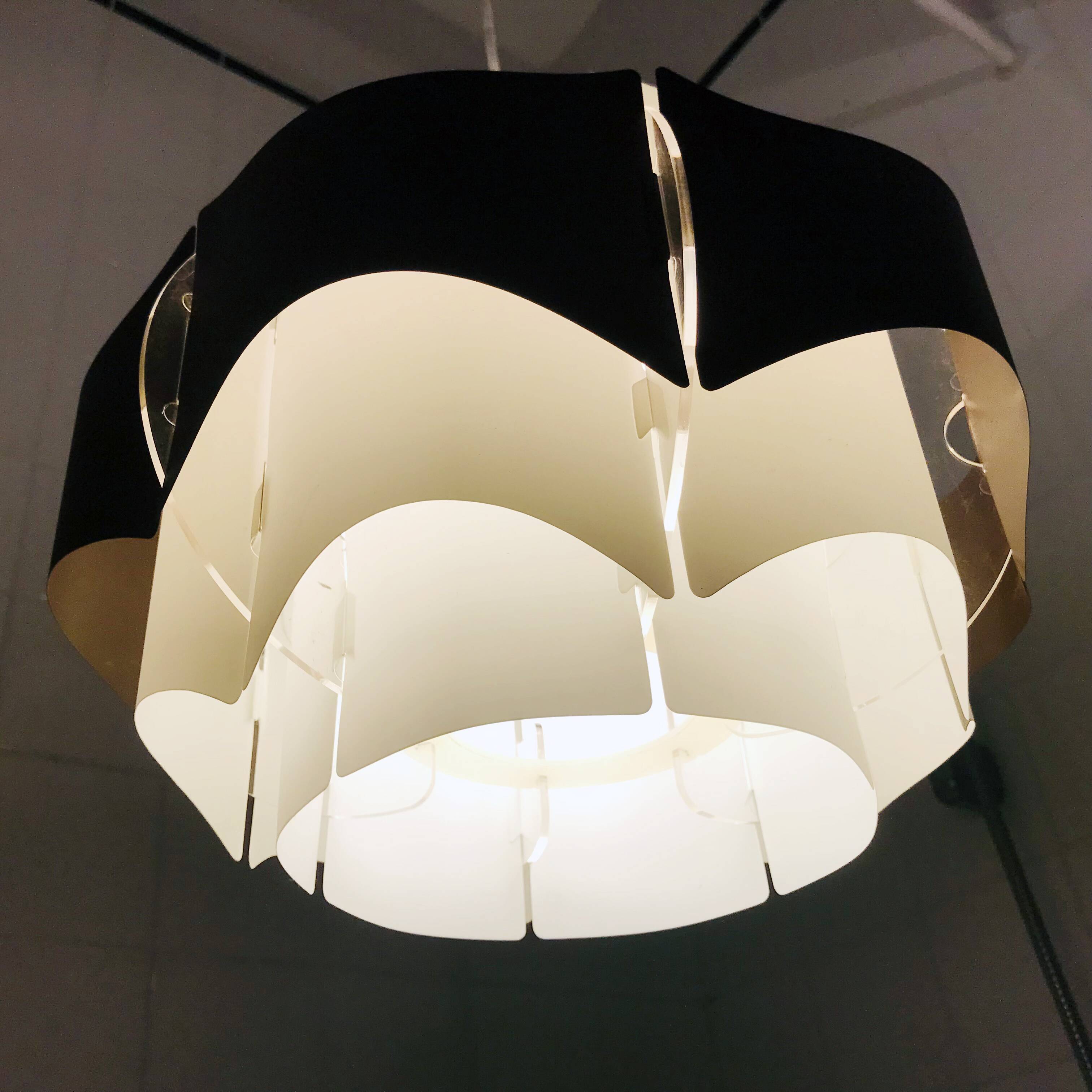 Vintage Danish Pendant Lamp • Prisma • Lars Eiler Schiøler • 1970s