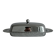 Metal butter dish with glass tray