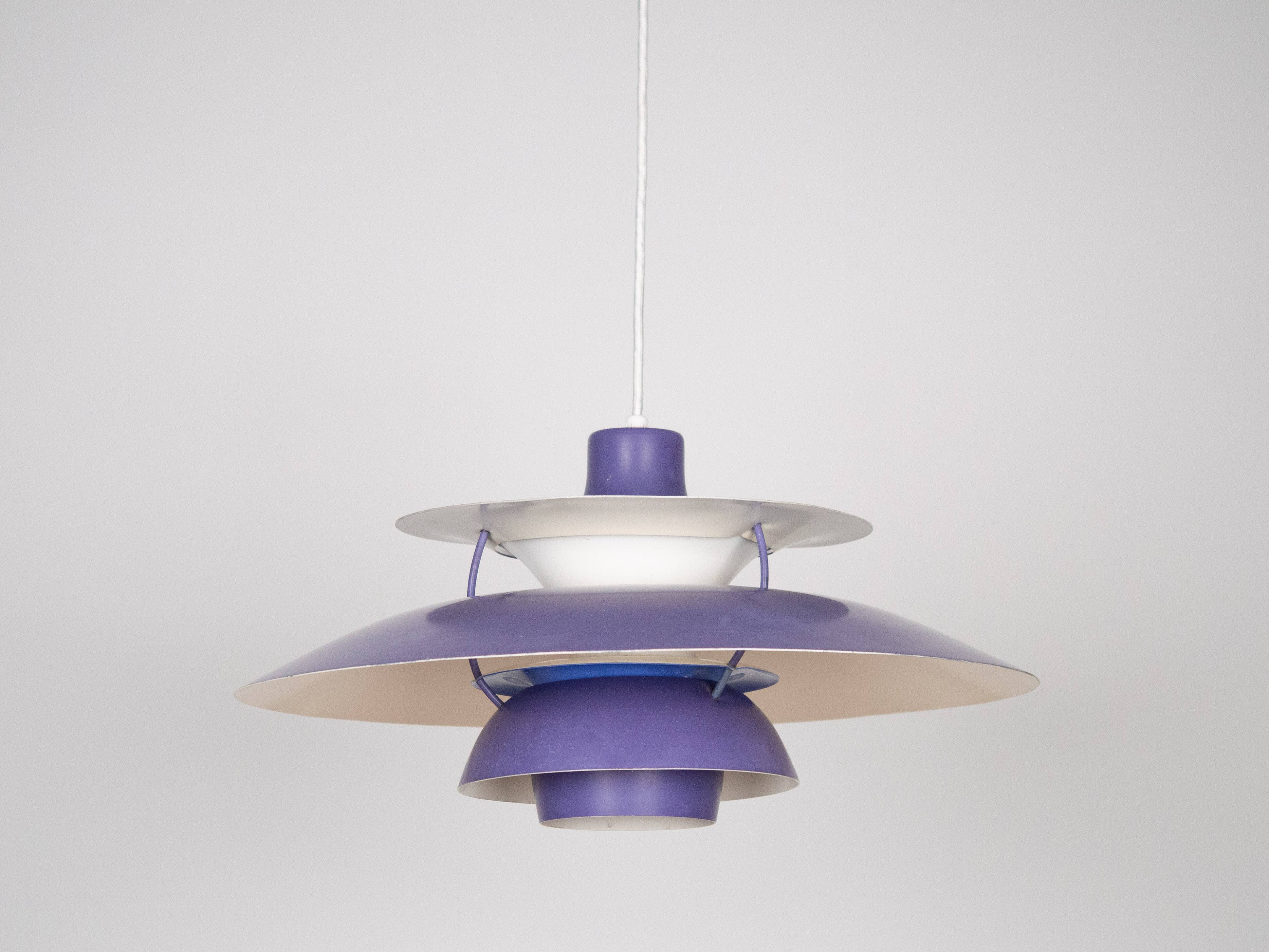 Danish vintage pendant lamp PH 5 by Poul Henningsen, Louis Poulsen, 1958
