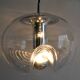 Peill & Putzler "wave" suspension, glass and chrome from the 60s/70s.