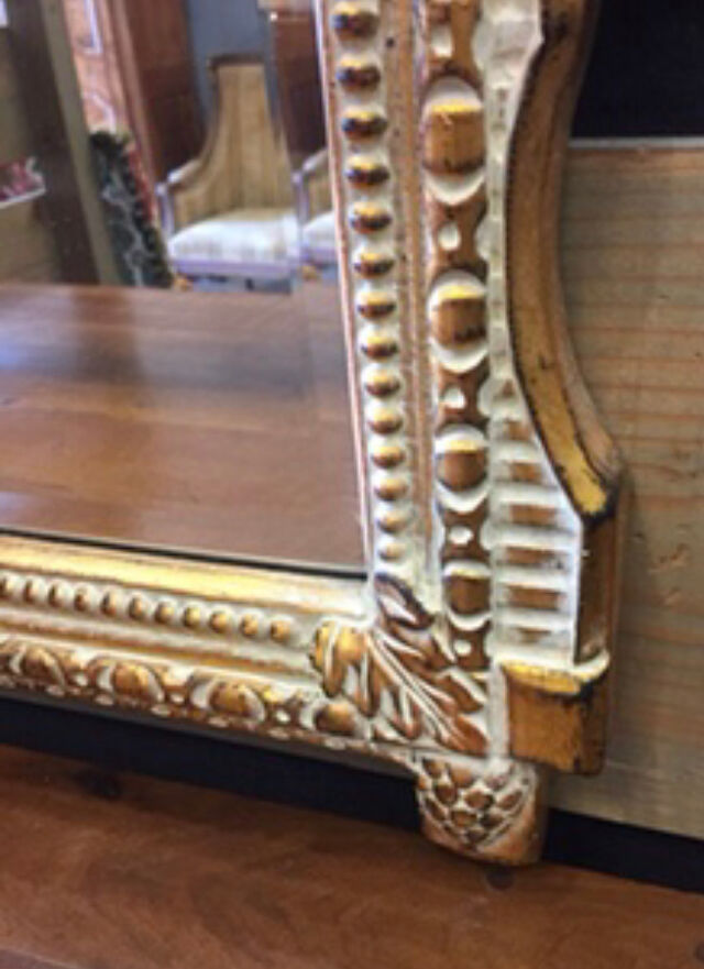 Louis XVI-style gilded mirror