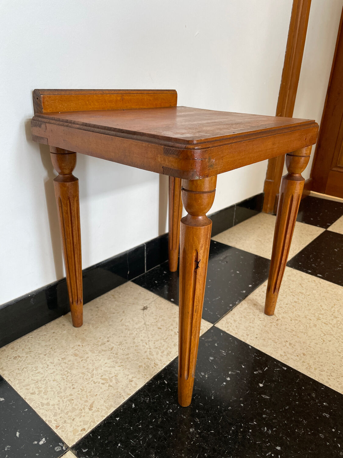 Fluted bedside table