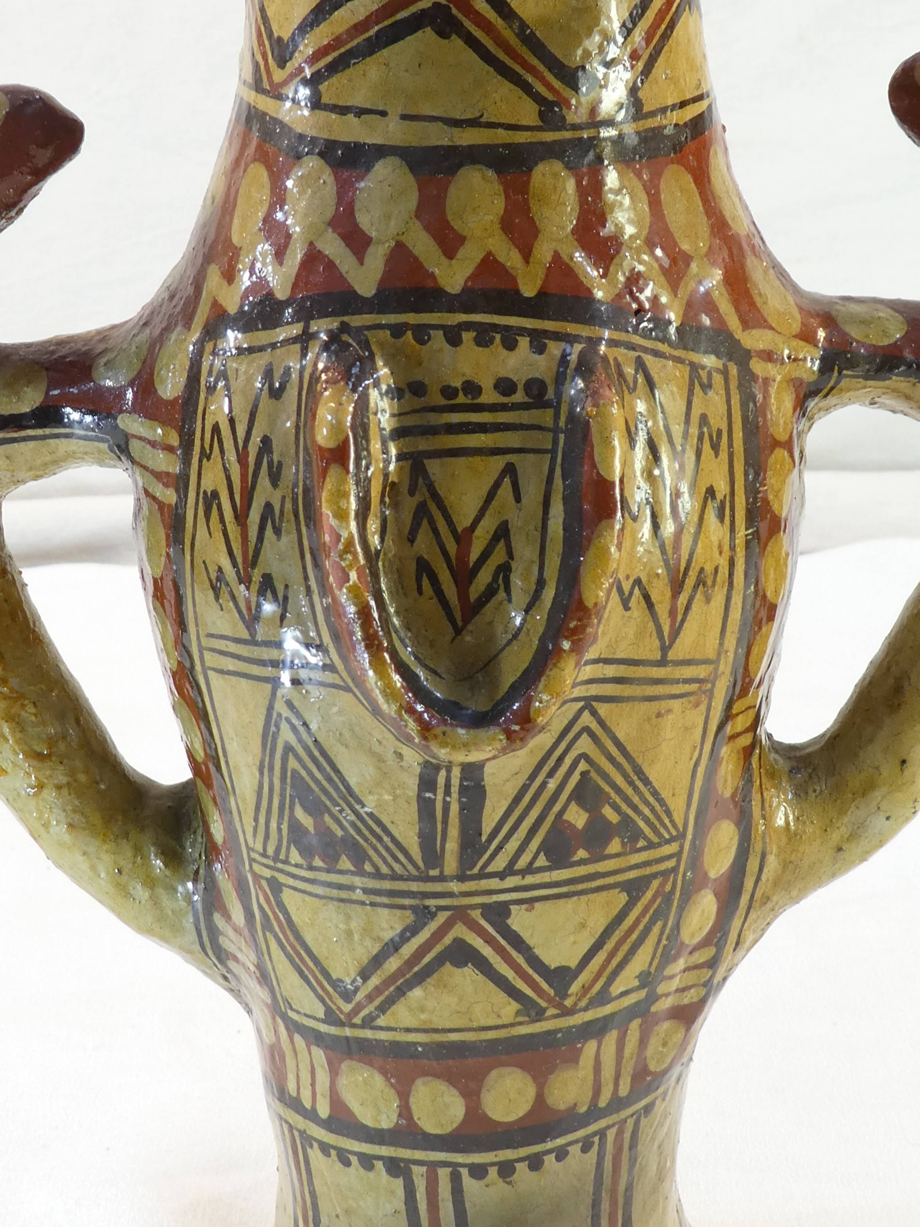 Terracotta amphora vase Pottery Berbere Kabyle IDEQQI
