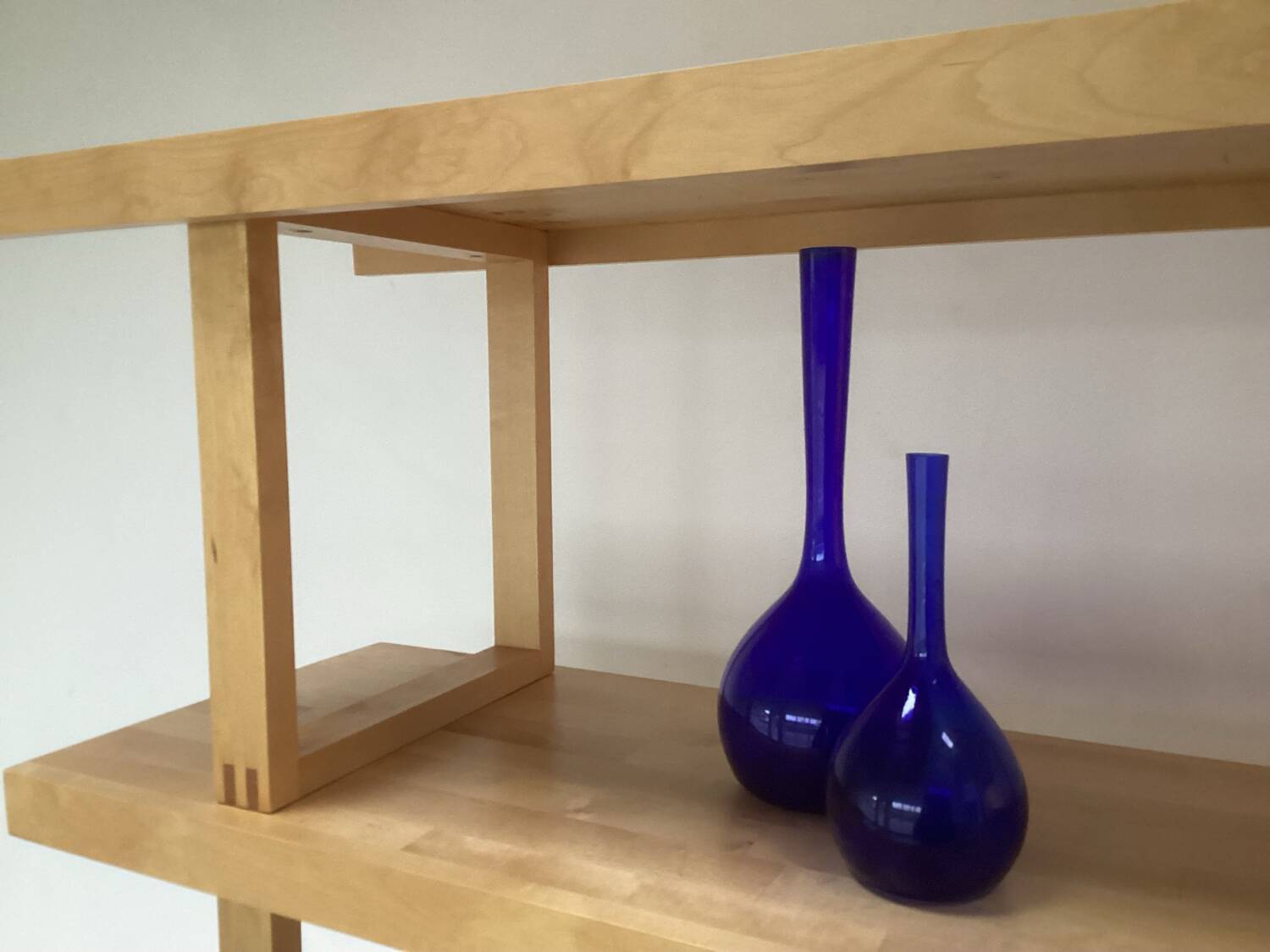 Bibliothèque scandinave Séparateur de pièce en bois de pin grand modèle