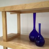 Scandinavian bookcase Room divider pine wood large model