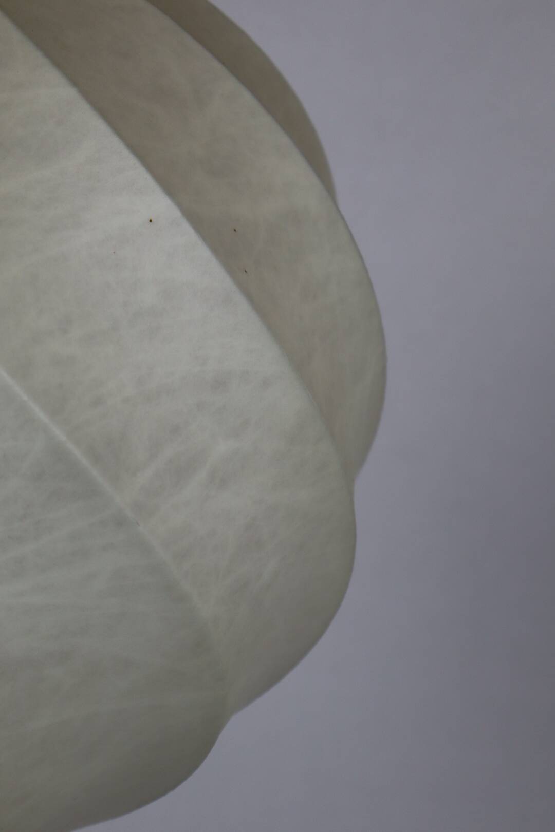 Midcentury cocoon swirl hanging pendant lamp, Germany 1960s