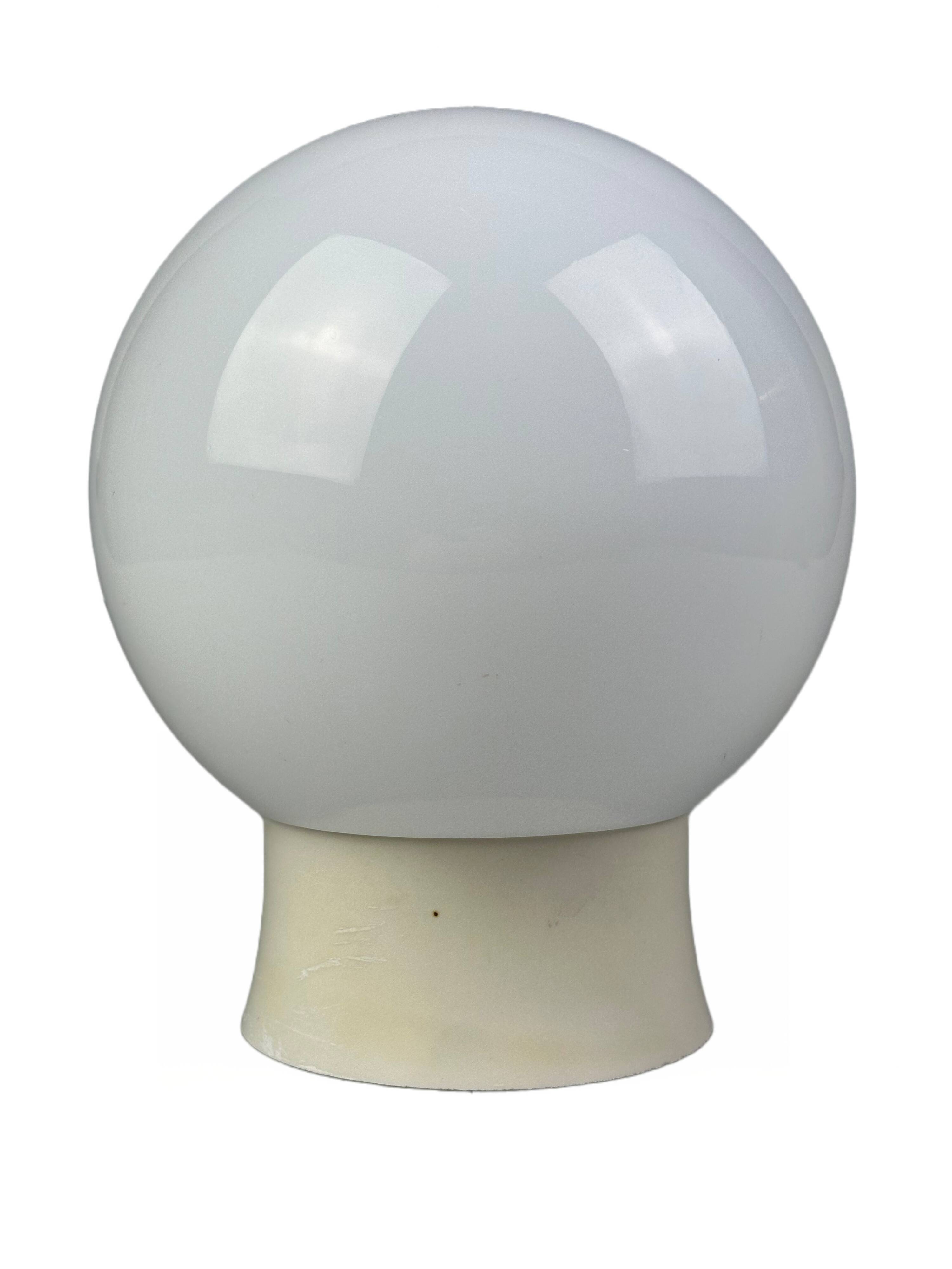 50s 60s lamp light wall lamp cellar lamp plastic & glass Bauhaus