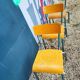 Lot de 3 chaises d'école vintage
