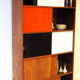 Large vintage glass library
