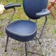 Fauteuil de coiffeur métal et skaï années 60