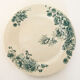 4 flat plates "Anemones" iron earth
