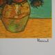 Vincent VAN GOGH: The Sunflowers, signed lithograph