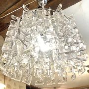 Carlo Nason for Mazzega Murano glass chandelier, Italy 1970.