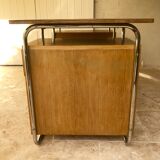Bauhaus desk in oak and chrome, 1930s