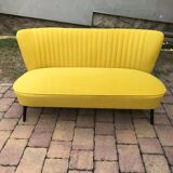 Mid-century scandinavian modern velvet sofa, 1950