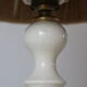 Lampe bois blanc avec abat-jour corde
