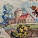 Mid-century French Aubusson tapestry