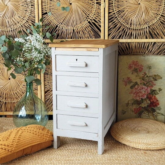 Wooden rag picker painted 50s