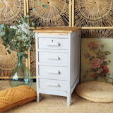 Wooden rag picker painted 50s