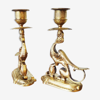 Two candle holders