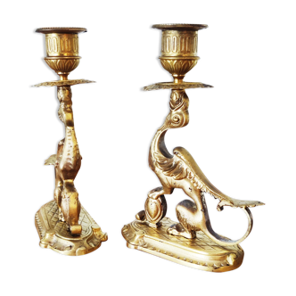 Two candle holders