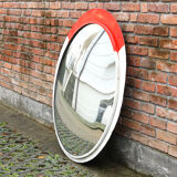 Large Industrial Convex Mirror, 1960s 140cm