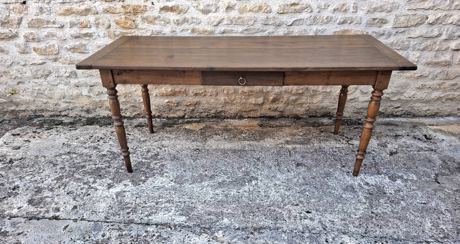 Oak farmhouse table 175 cm