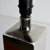 Italian design lamp in chrome ceramic