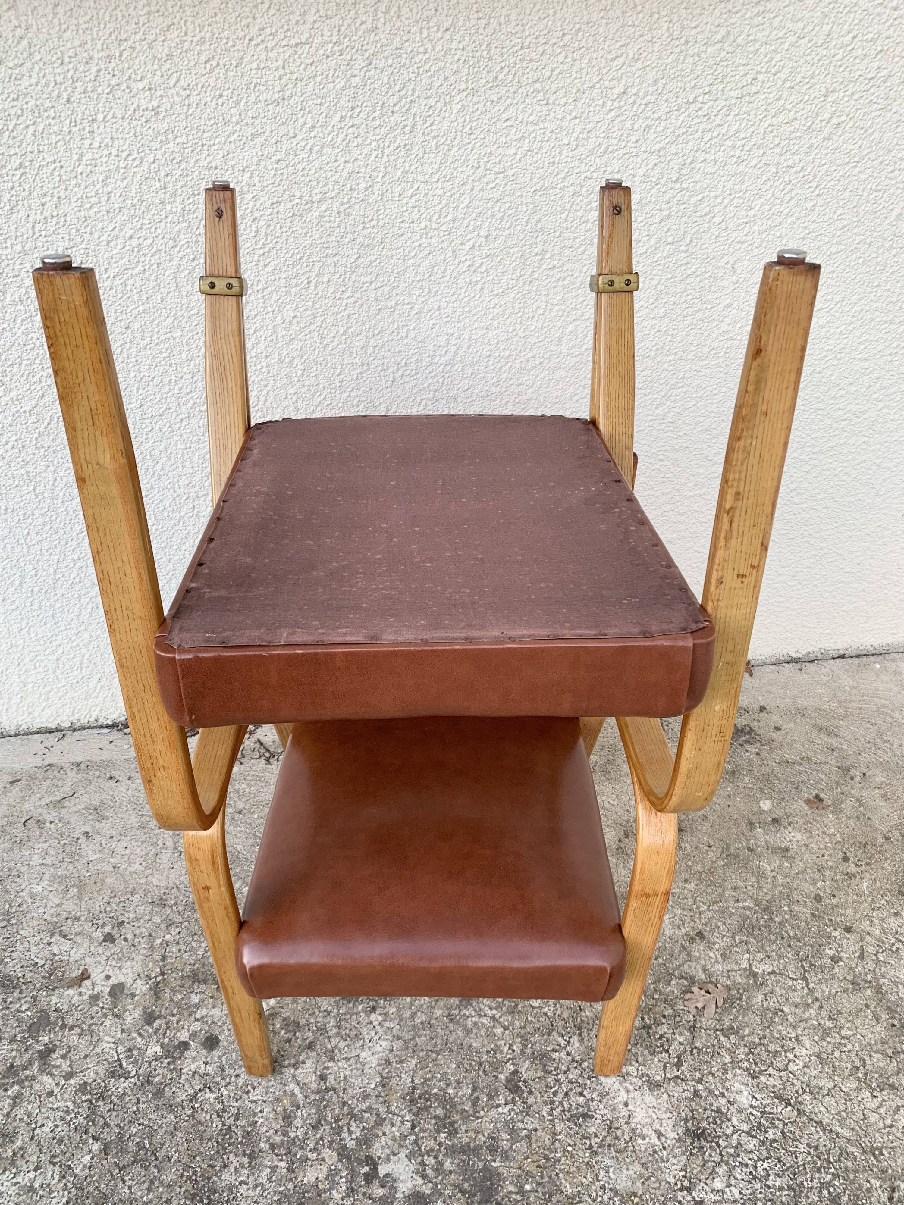 Bridge Bow Wood Armchairs 1950