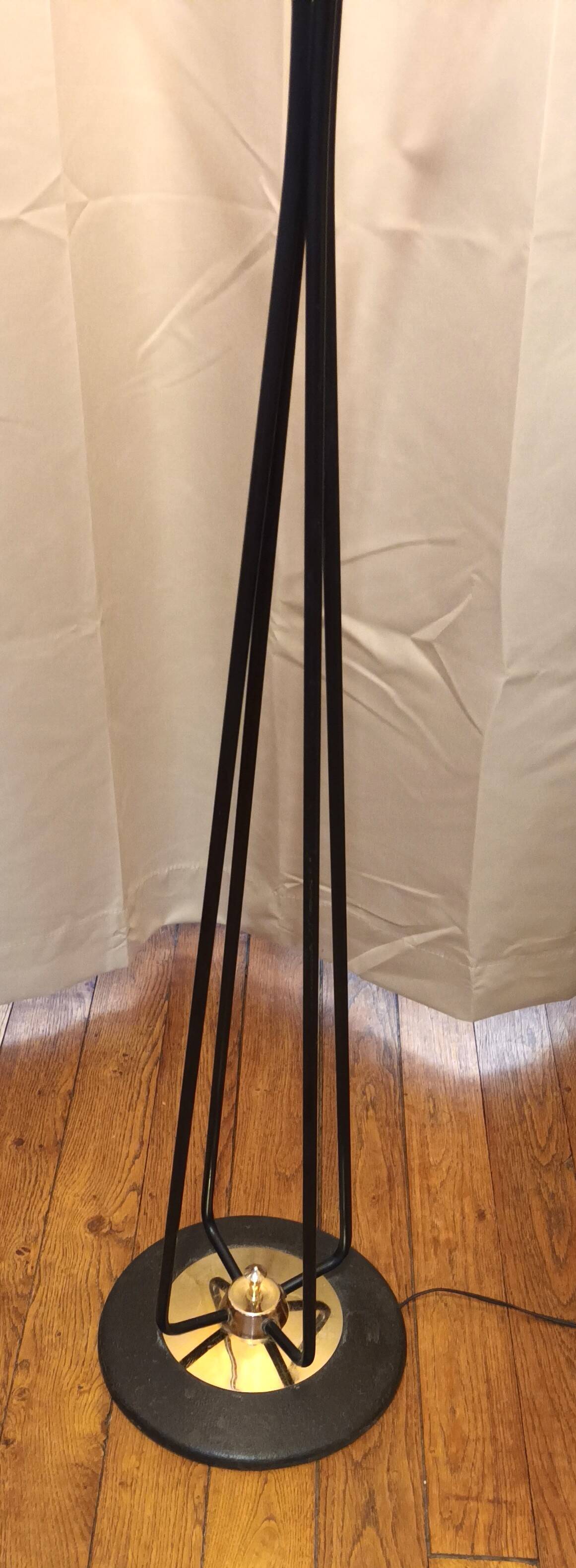 Four-light floor lamp from the Lunel house, 1950s.