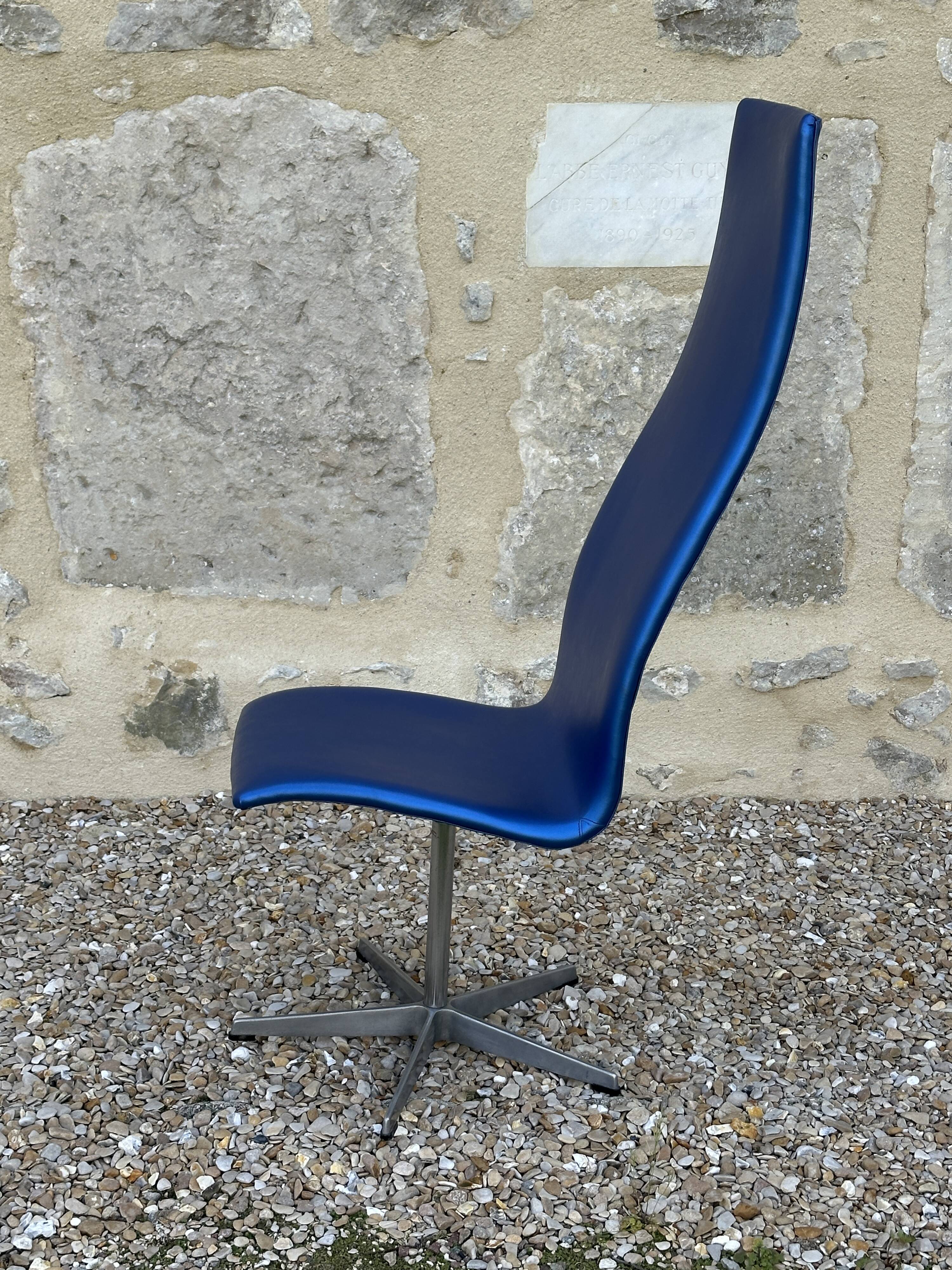 Chaise haute Oxford mod 316 arne jacobsen design années 70
