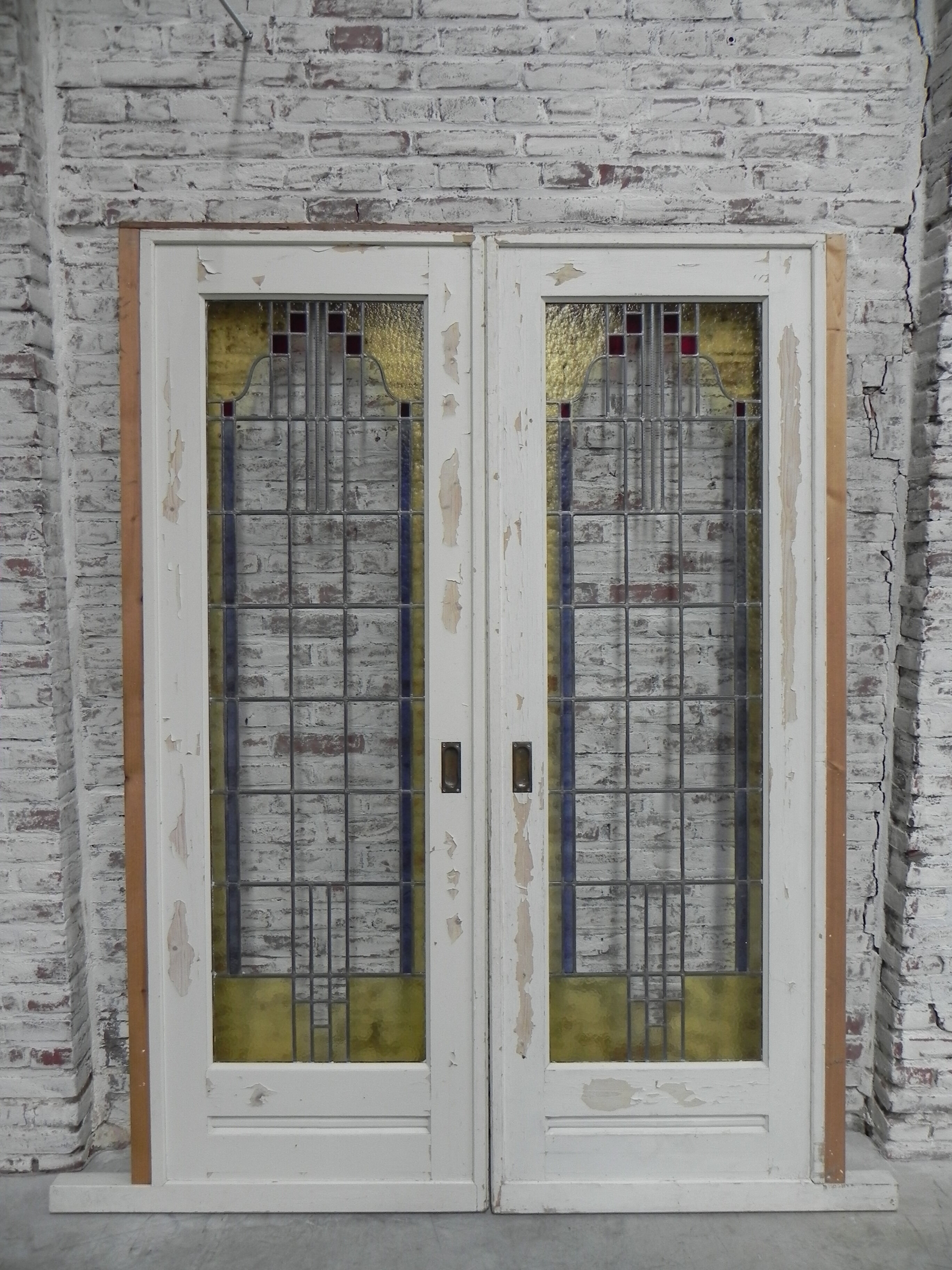 2 portes coulissantes de style art déco